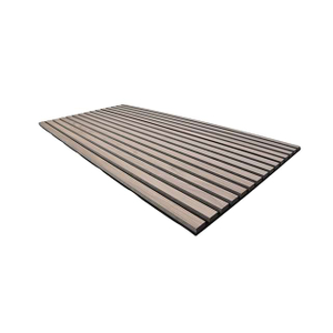 Wall And Ceiling Acoustic Panels Akupanel Mdf Soundproof With Slatted Laminated Oak Wooden Veneer For Auditorium Hall