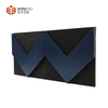 Artistic Geometric PET 3D Wood Slat Acoustic Wall Panels with Painted