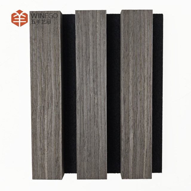 High NRC And Various Finishes Wood Slat Acoustic Panel for Wall