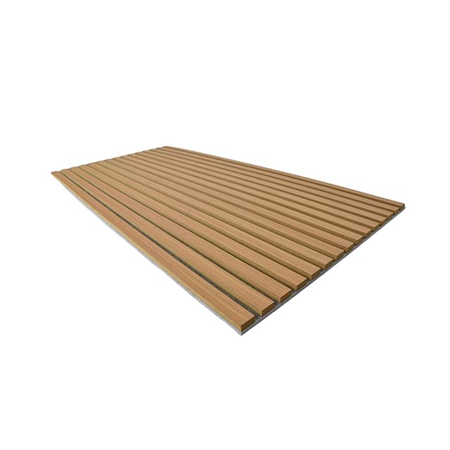 Wall And Ceiling Acoustic Panels Akupanel Mdf Soundproof Slatted Laminated PET Oak Wooden Veneer For Auditorium Hall