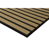 Wall And Ceiling Acoustic Panels Akupanel Mdf Soundproof Slatted Laminated PET Oak Wooden Veneer For Auditorium Hall