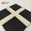 Artistic Geometric PET 3D Wood Slat Acoustic Wall Panels with Painted