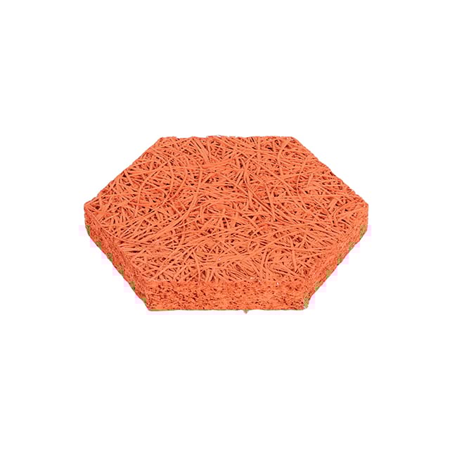 Colorful hexagonal Acoustic Wood Wool Wall Panels For Office Space