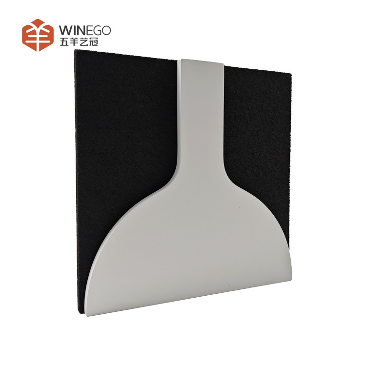 Custom Art Circle PET 3D Acoustic Wall Panel with Painting for Modern Spaces
