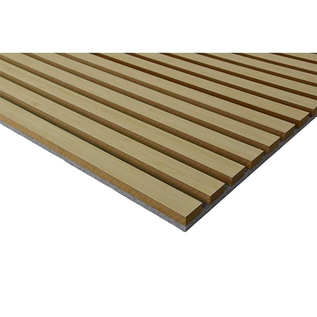 Wall And Ceiling Acoustic Panels Akupanel Mdf Soundproof Slatted Laminated PET Oak Wooden Veneer For Auditorium Hall