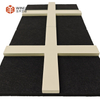Artistic Geometric PET 3D Wood Slat Acoustic Wall Panels with Painted