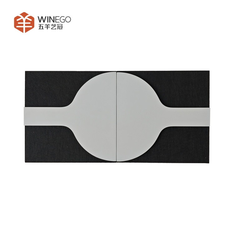 Custom Art Circle PET 3D Acoustic Wall Panel with Painting for Modern Spaces