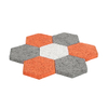 Colorful hexagonal Acoustic Wood Wool Wall Panels For Office Space