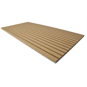 Wall And Ceiling Acoustic Panels Akupanel Mdf Soundproof Slatted Laminated PET Oak Wooden Veneer For Auditorium Hall