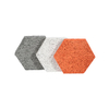Colorful hexagonal Acoustic Wood Wool Wall Panels For Office Space