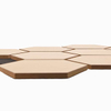 Hexagonal Oak Pet Wool Ceiling Tiles CeilAkupanel Acoustic Wall Panels For Home Slat Design Sound Absorbing Panels