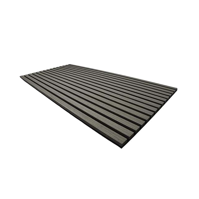 Wall And Ceiling Acoustic Panel Akupanel Mdf Soundproof Slatted Laminated PET Oak Wooden Veneer For Auditorium Hall