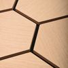 Hexagonal Oak Pet Wool Ceiling Tiles CeilAkupanel Acoustic Wall Panels For Home Slat Design Sound Absorbing Panels