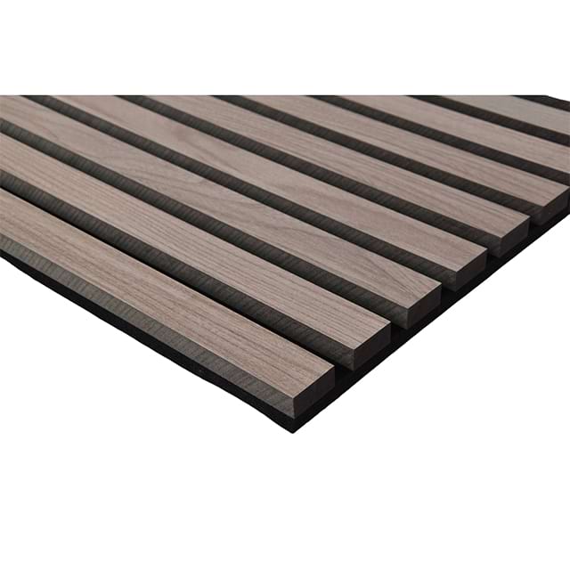 Wall And Ceiling Acoustic Panels Akupanel Mdf Soundproof With Slatted Laminated Oak Wooden Veneer For Auditorium Hall
